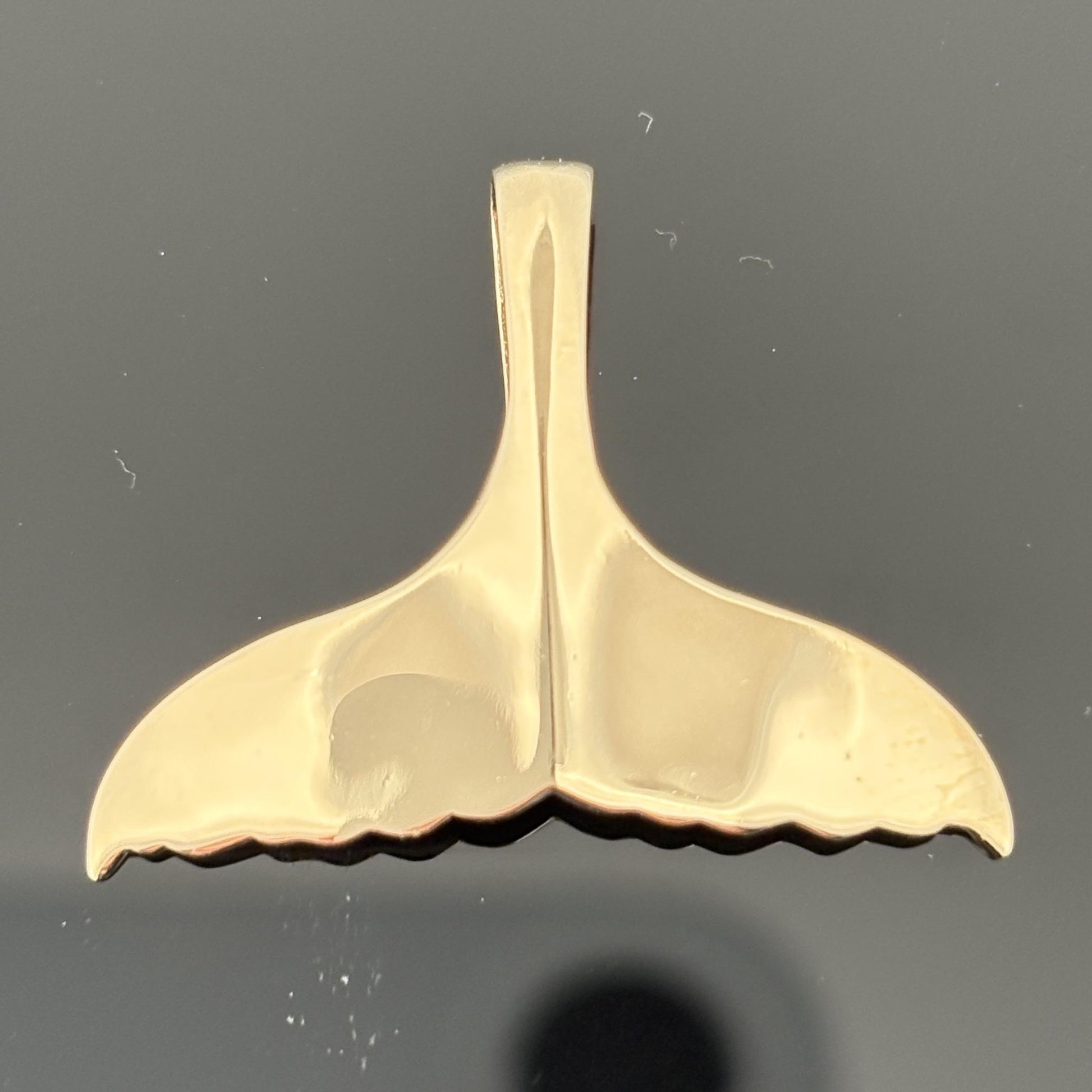 Wyland Galleries 14k Yellow Gold Whale Tail Pendant - Medium Size