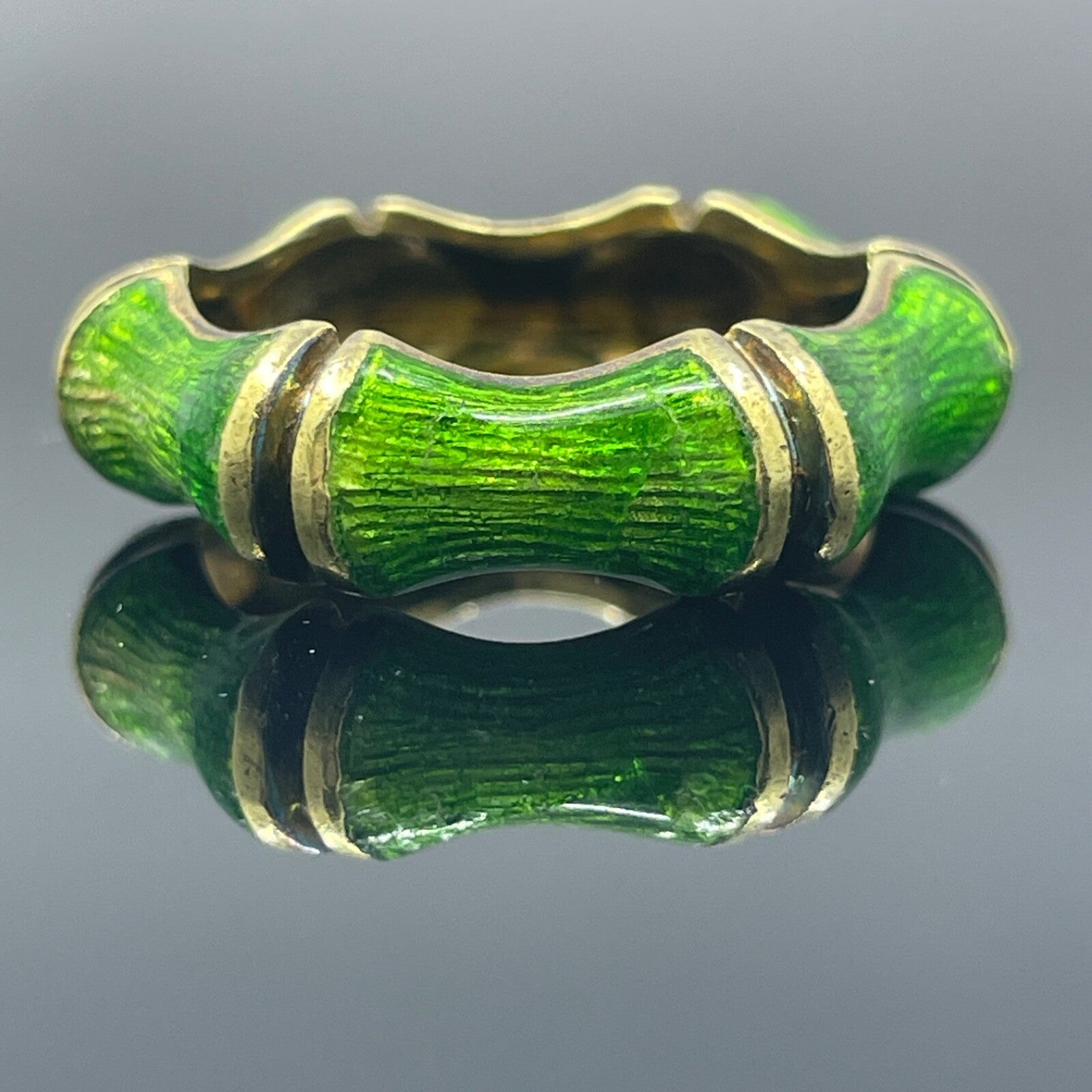 Vintage90's　TIFFANY&Co. 925 Bamboo Ring Tiffany & Co 925 Sterling Silver 1996 Bamboo Band Ring Size