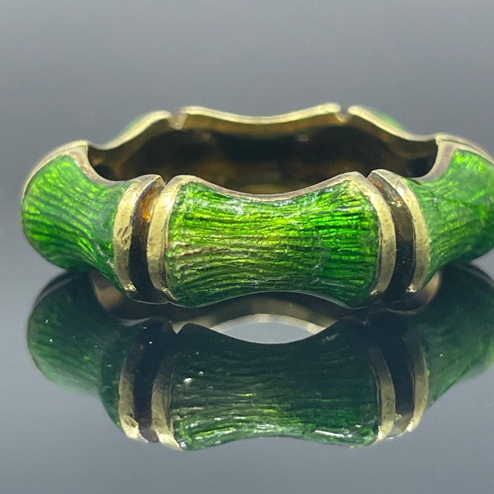 アクセサリー vintage tiffany bamboo ring Vintage Tiffany & Co Enamel Bamboo Ring Sz 7 - 18k – Time & Tide
