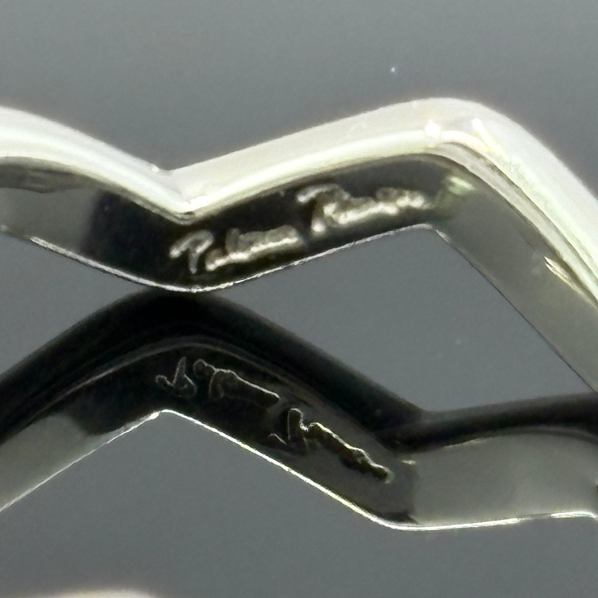 Tiffany & Co Paloma Picasso Zig Zag Diamond Ring - Platinum & 18k - Size 5 1/2