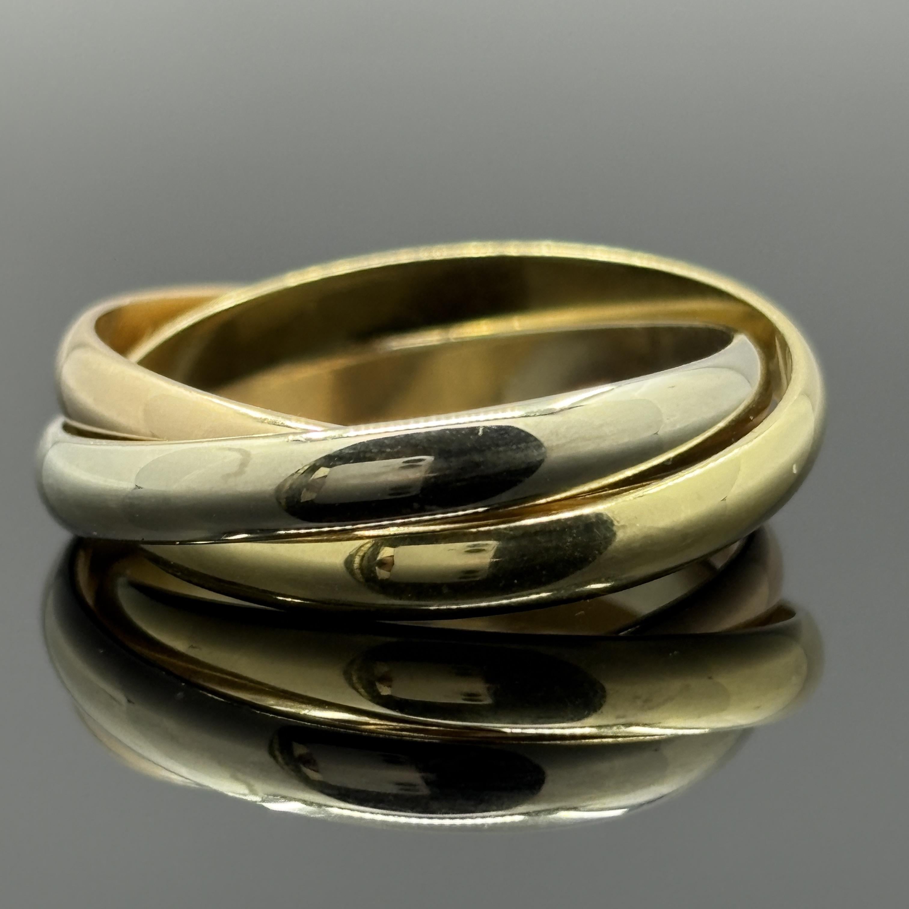 Vintage Cartier Trinity Band Sz 61 - US 9 1/2