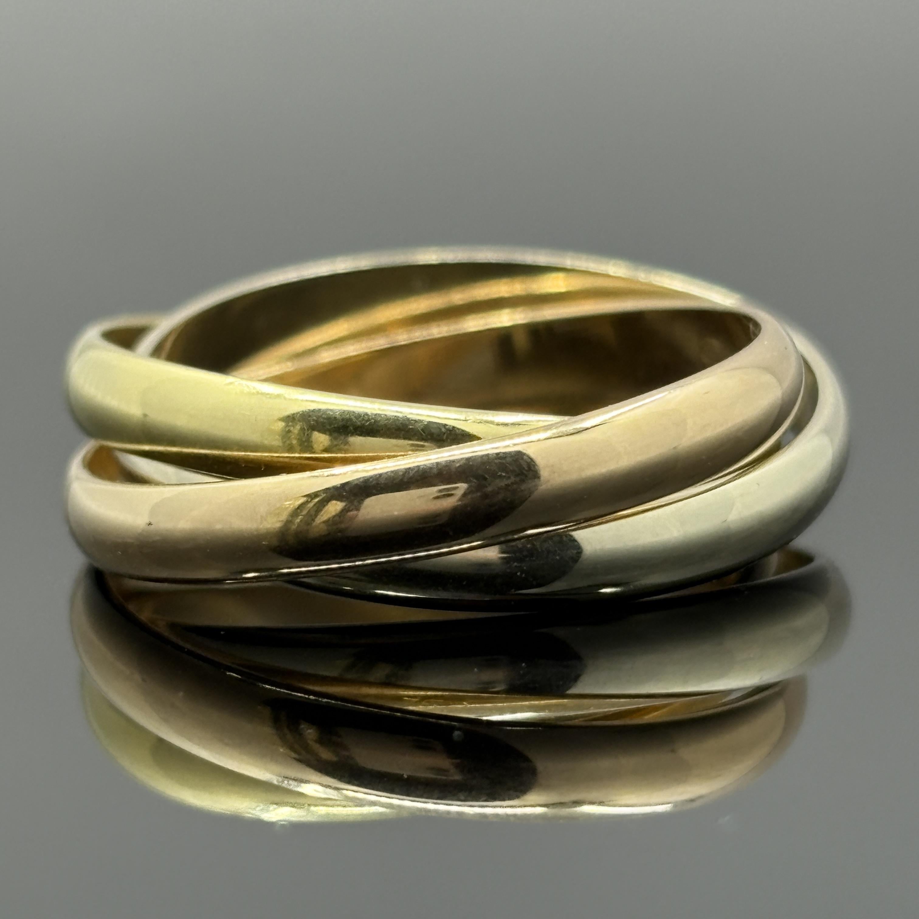 Vintage Cartier Trinity Band Sz 61 - US 9 1/2