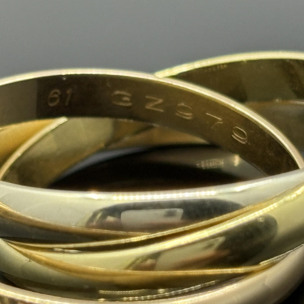 Vintage Cartier Trinity Band Sz 61 - US 9 1/2