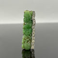 Jade Carving & Diamond Platinum Necklace