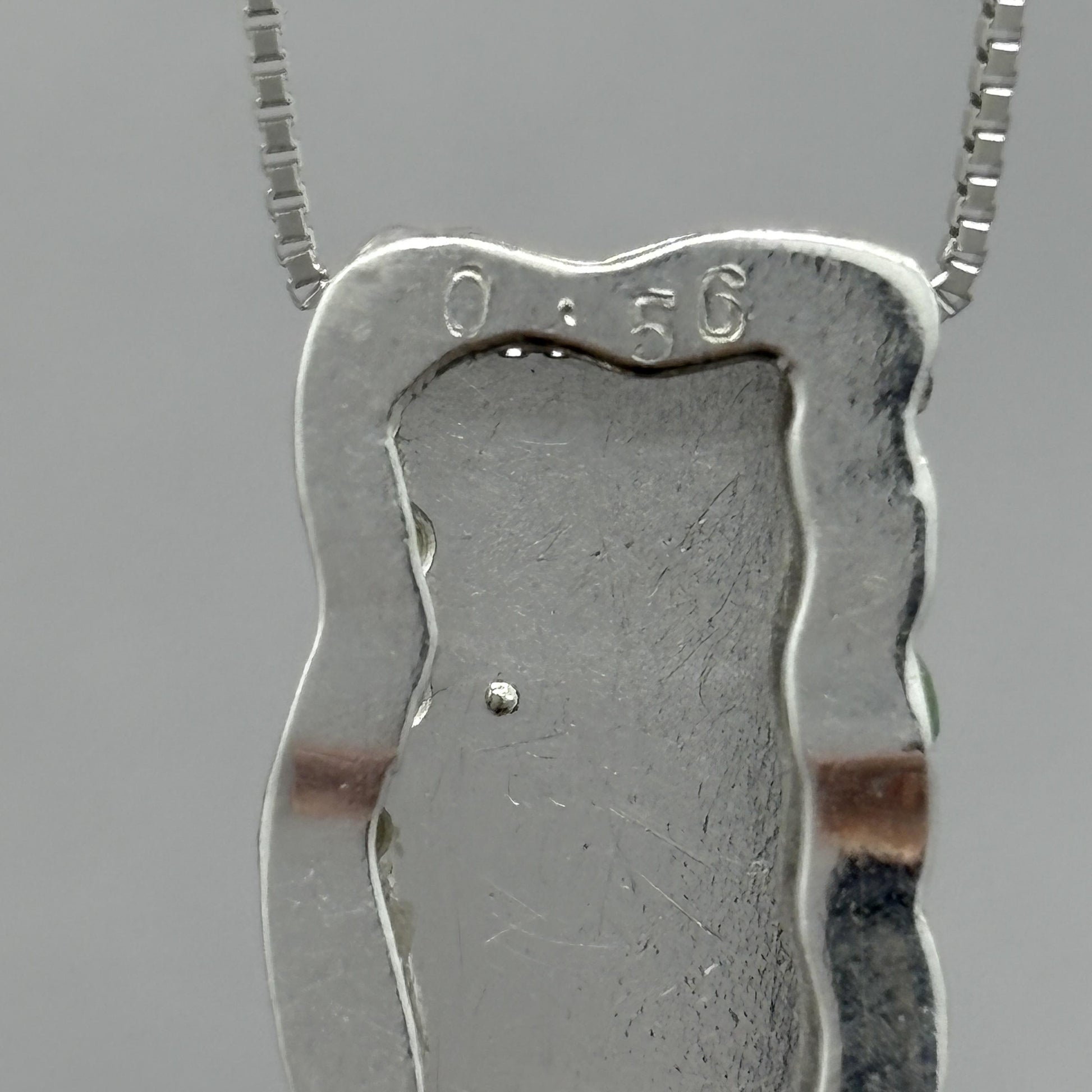 Jade Carving & Diamond Platinum Necklace