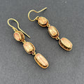 Luna Imperial Topaz 22k Dangle Drop Earrings 11ctw