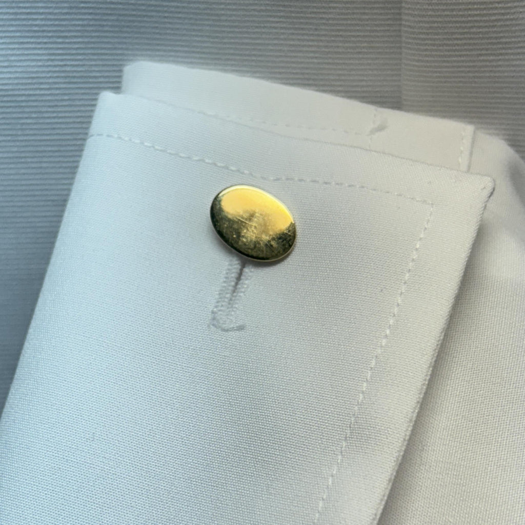 Vintage Tiffany & Co Akoya Pearl Cufflinks w/ Diamond Accent - 14k Yellow Gold