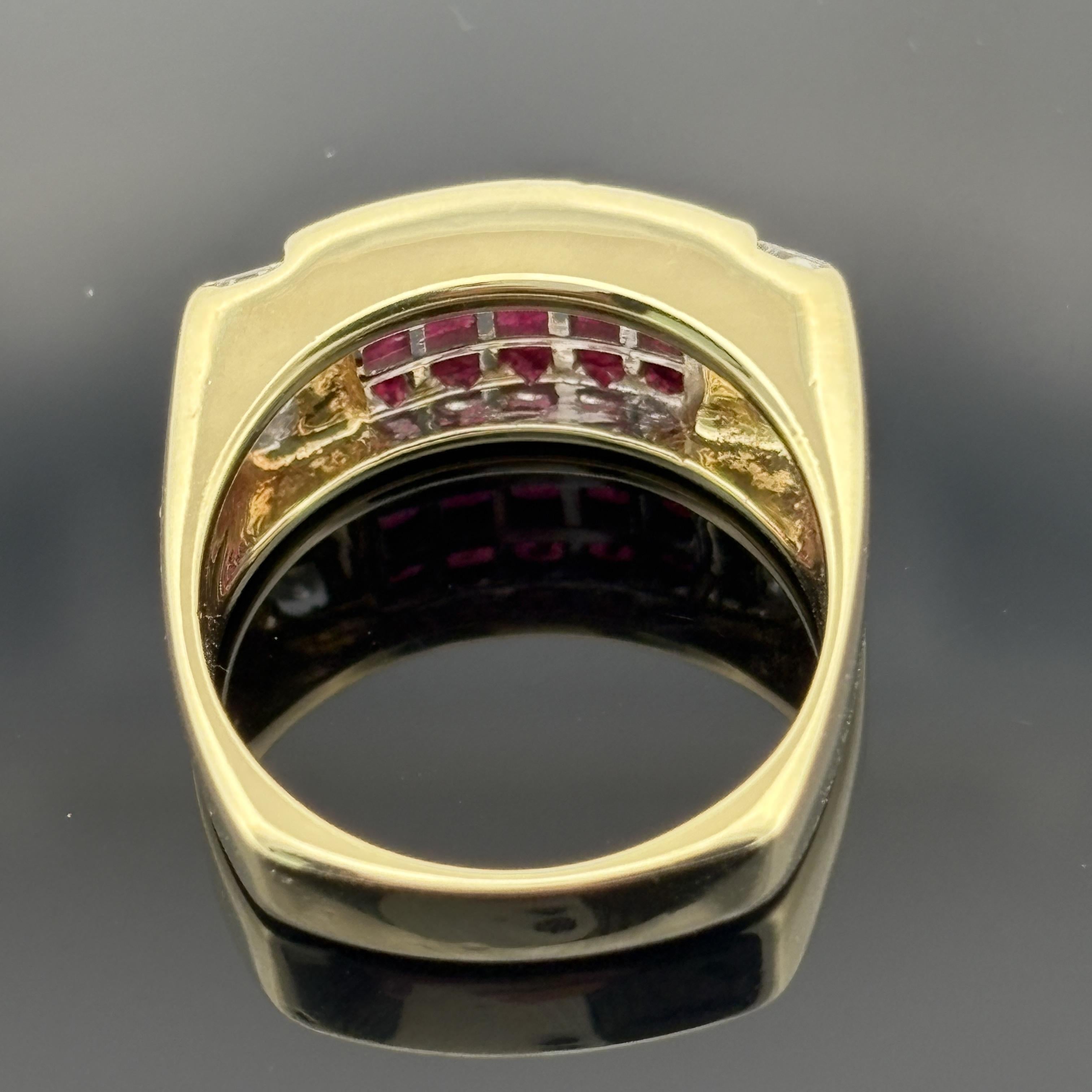 SeidenGang Ruby & Diamond 18k Yellow Gold Ring