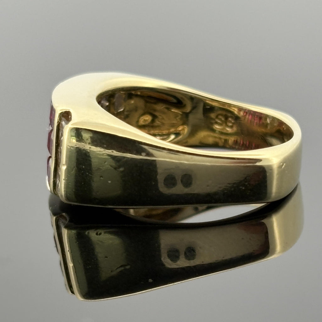 SeidenGang Ruby & Diamond 18k Yellow Gold Ring