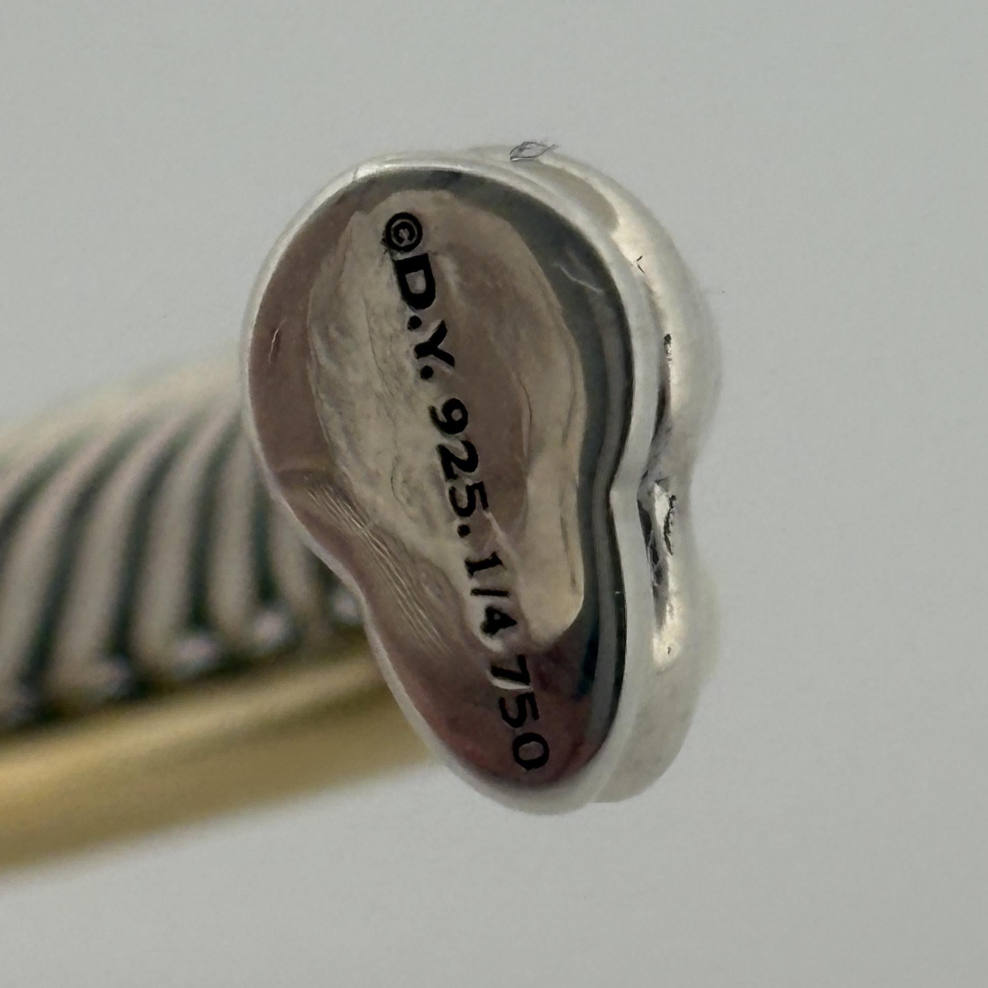 David Yurman Crossover Two Row Cuff Bracelet 5mm Large - $1750
