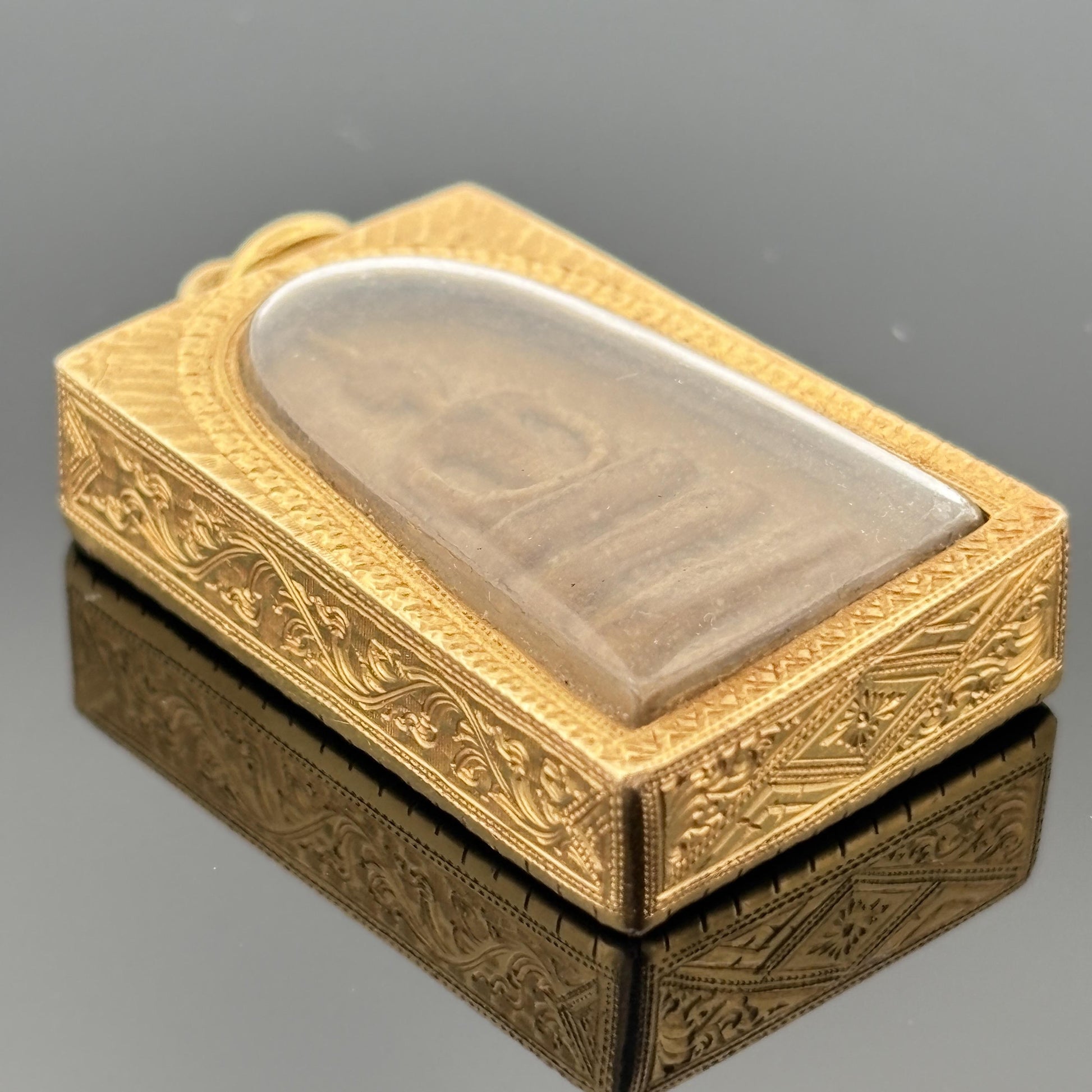 Vintage Phra Somdej Buddhist Amulet 24k Gold