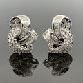 Vintage 14k White Gold Diamond Earrings 3.34ctw