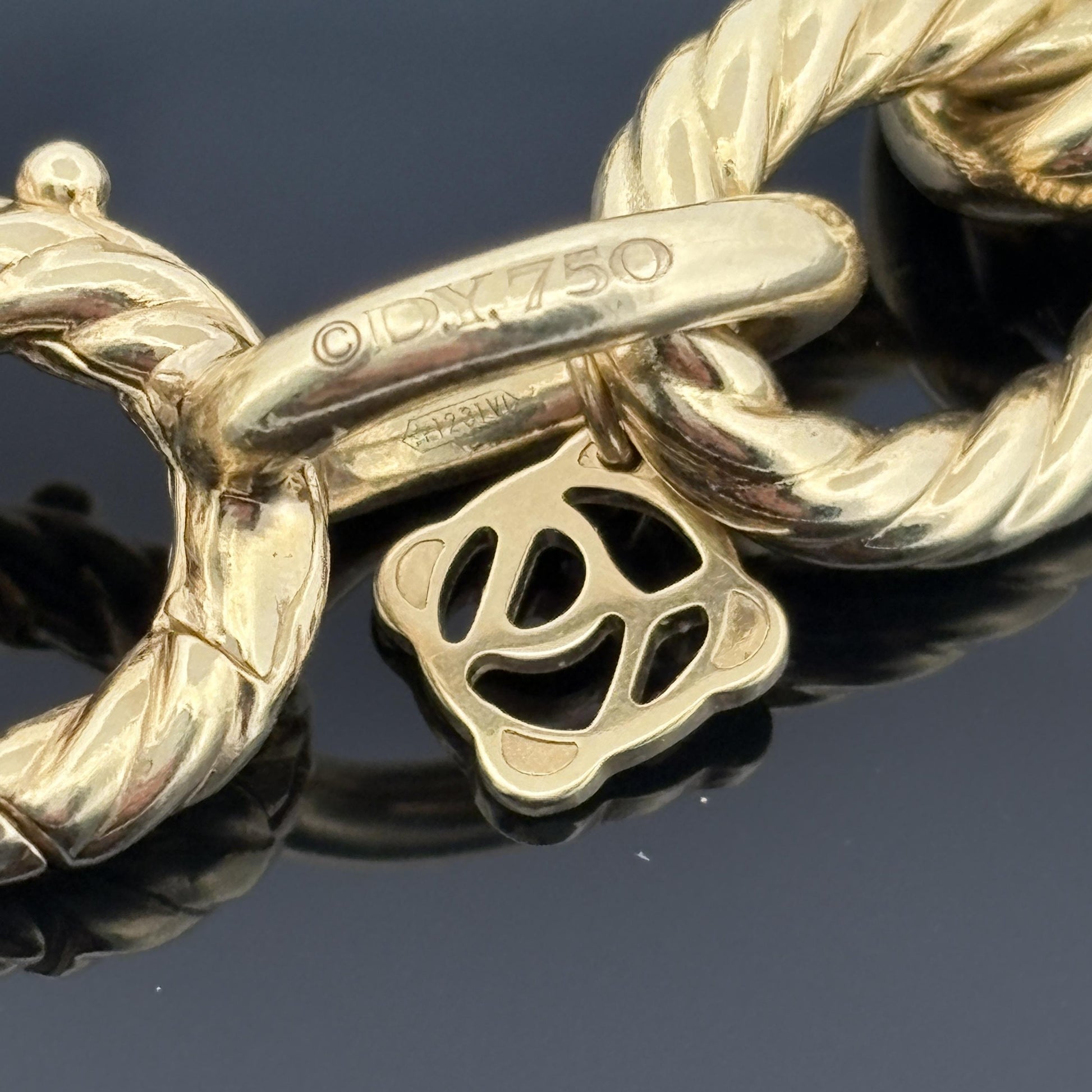 David Yurman Chain Collection Oval Link Cable Necklace 18k Yellow Gold