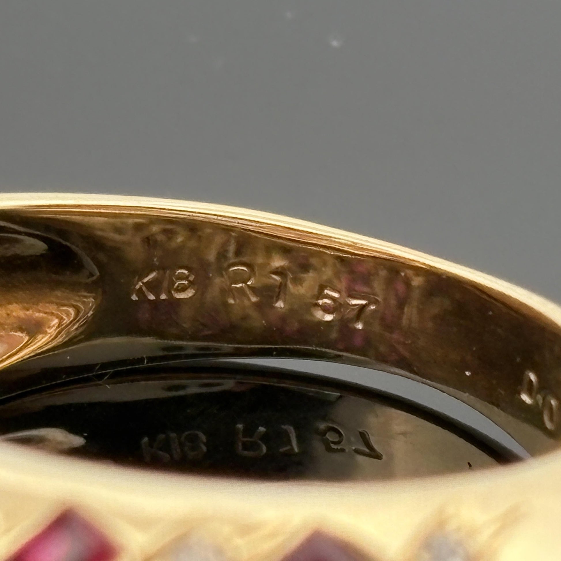Ruby & Diamond Zig Zag Band 18k Yellow Gold 1.99ctw
