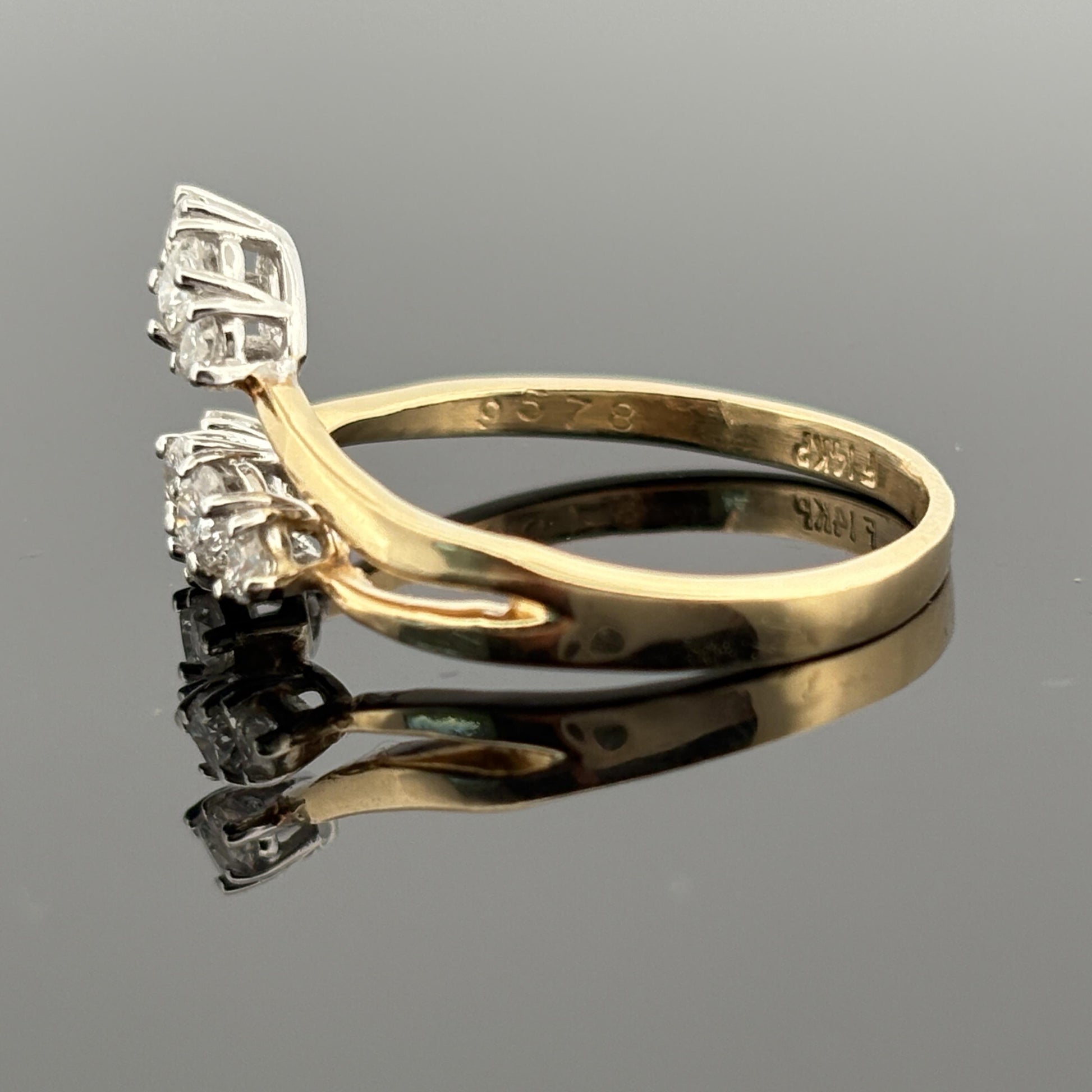 Vintage 0.42ctw Diamond Nature Inspired Ring