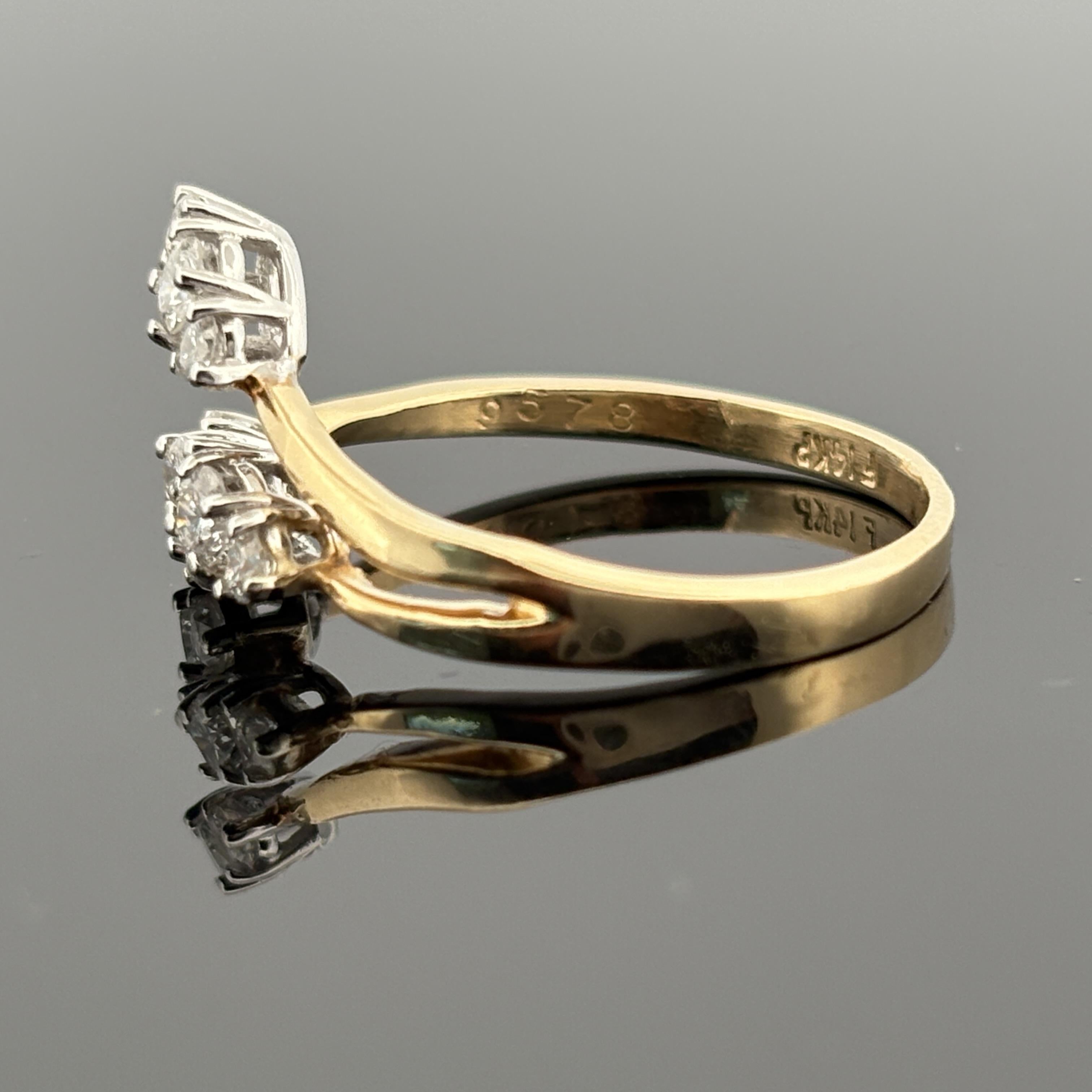 Vintage 0.42ctw Diamond Nature Inspired Ring