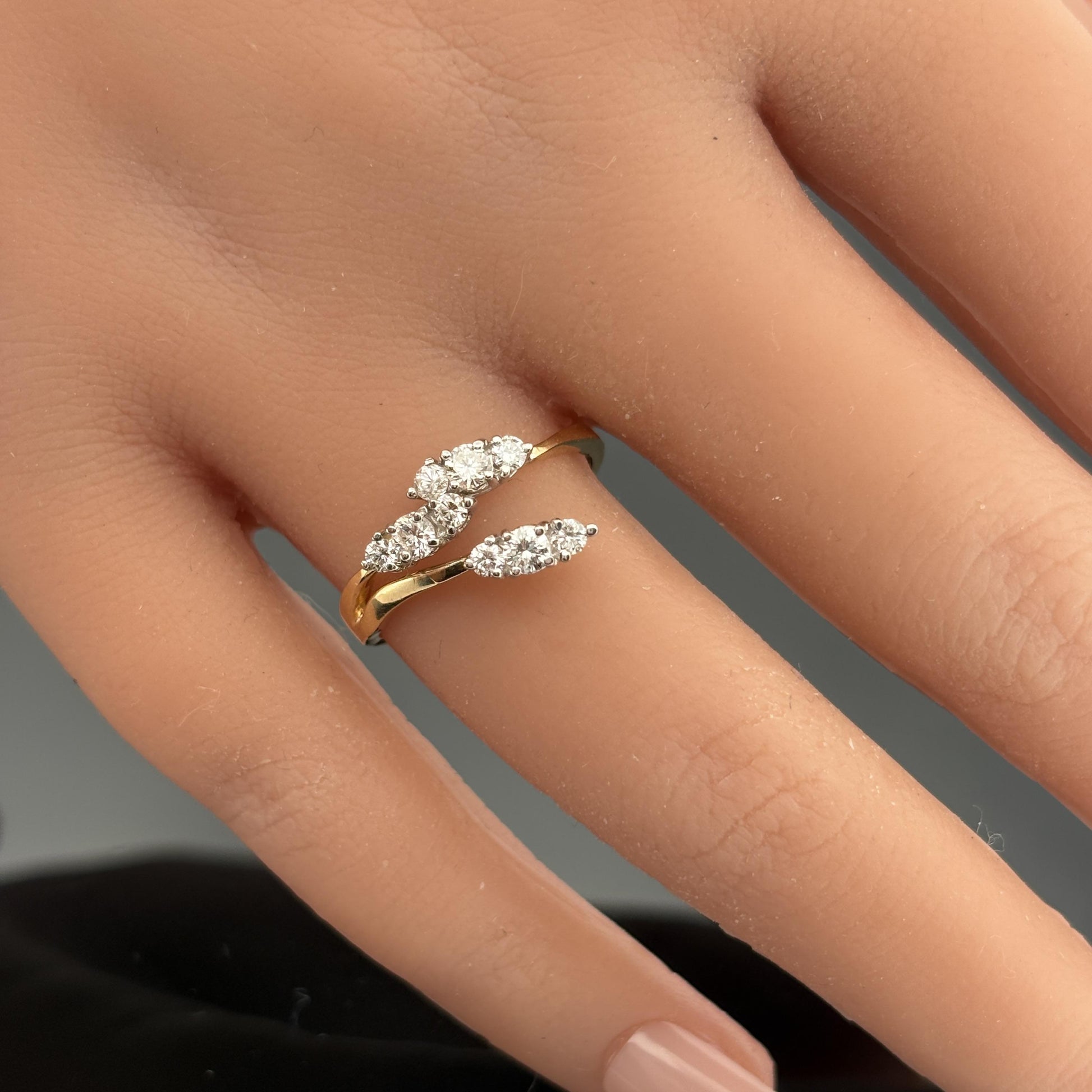 Vintage 0.42ctw Diamond Nature Inspired Ring