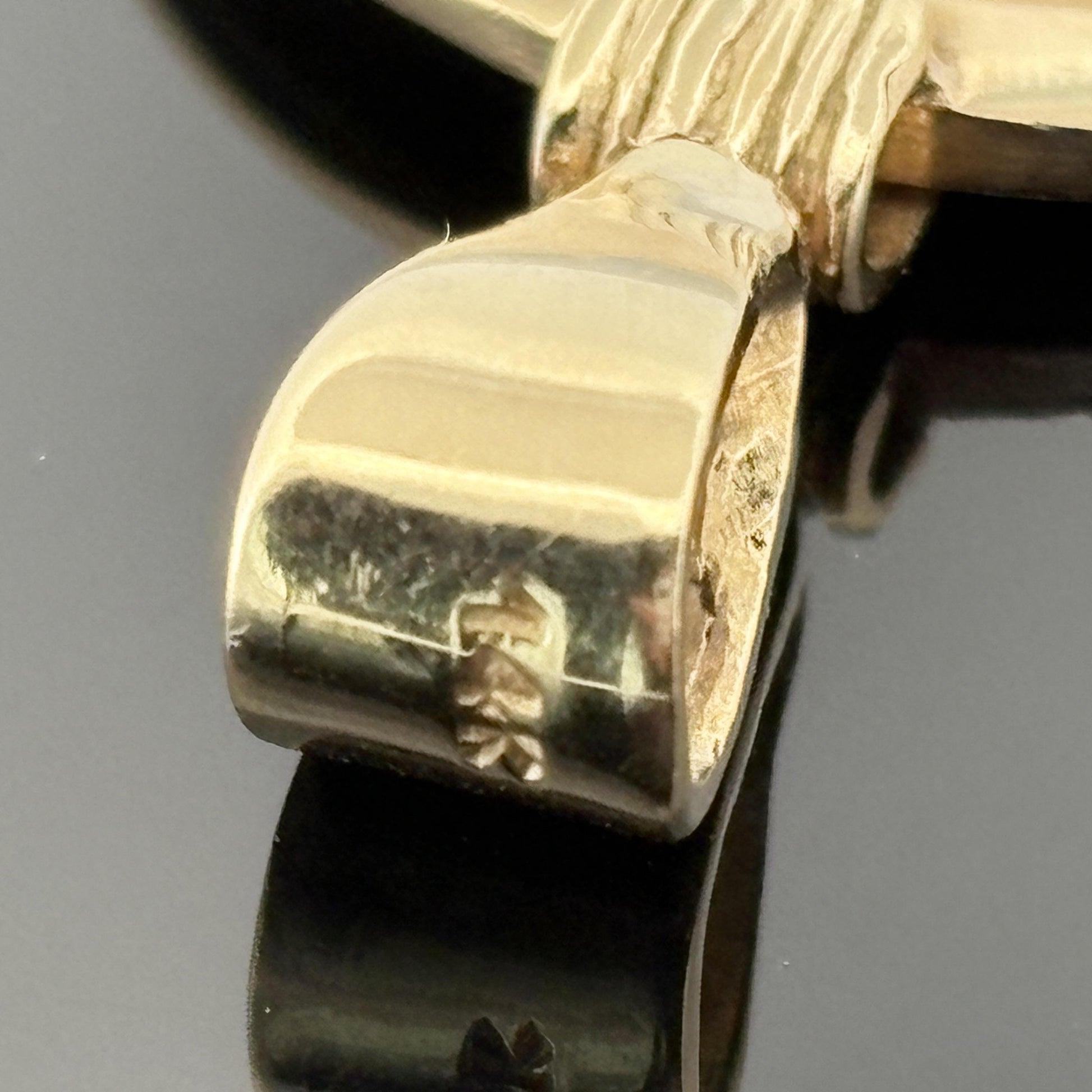 Large St. Benedict Medal 18k in 14k Frame - 30.5mm - Italy - 15.3g