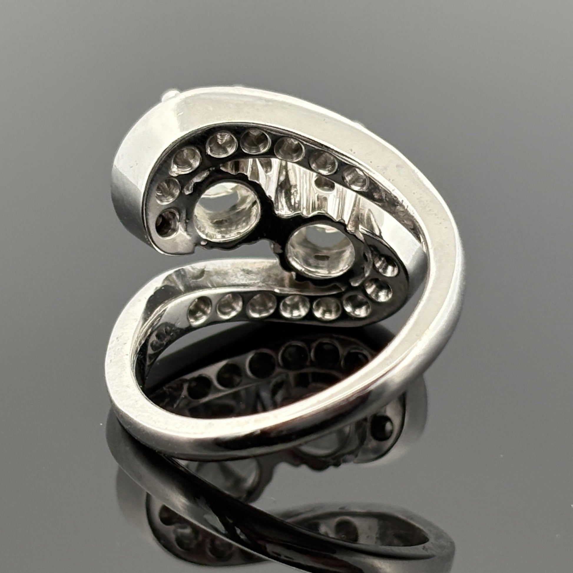 Vintage Mid-Century Moi et Toi Diamond Ring w/ Lab Grown Diamonds - 18k