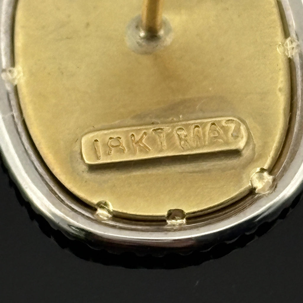 Maz Neoclassical 18k Gold & Diamond Earrings