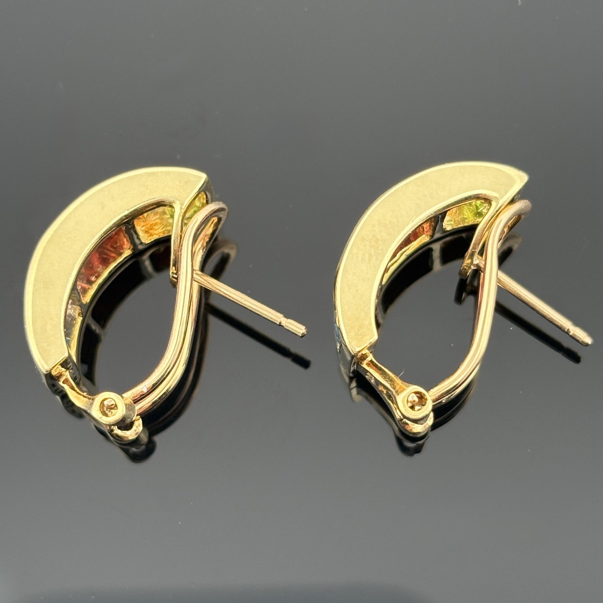 H. Stern Rainbow Collection Gemstone Earrings 18k Yellow Gold