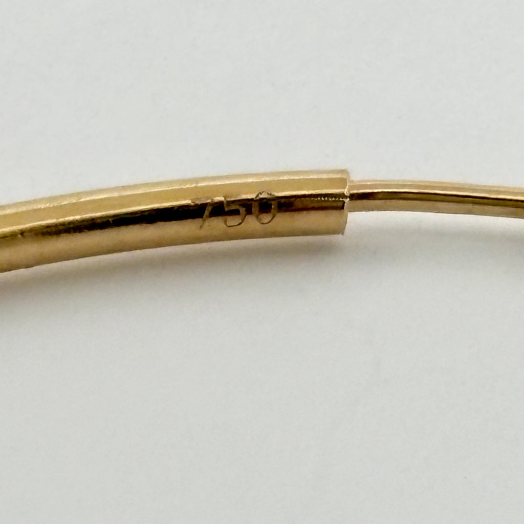 2" Seamless Large Gold Hoop Earrings 1.4mm 18k Yellow Gold