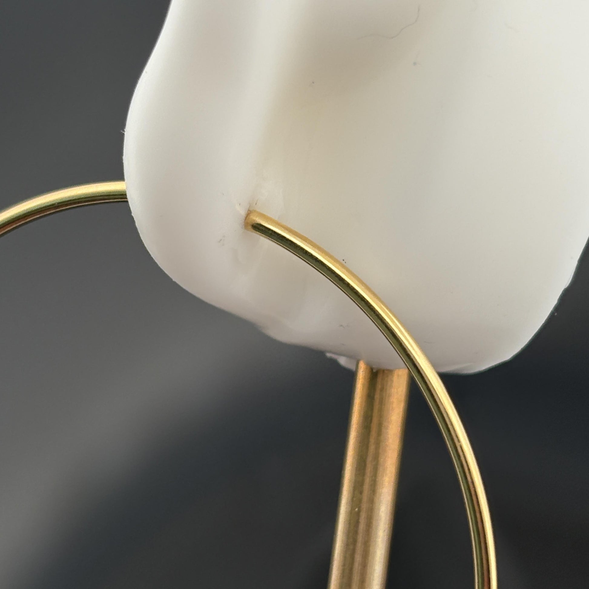 2" Seamless Large Gold Hoop Earrings 1.4mm 18k Yellow Gold