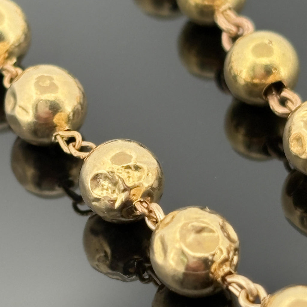 Vintage French Rosary 18k Yellow Gold