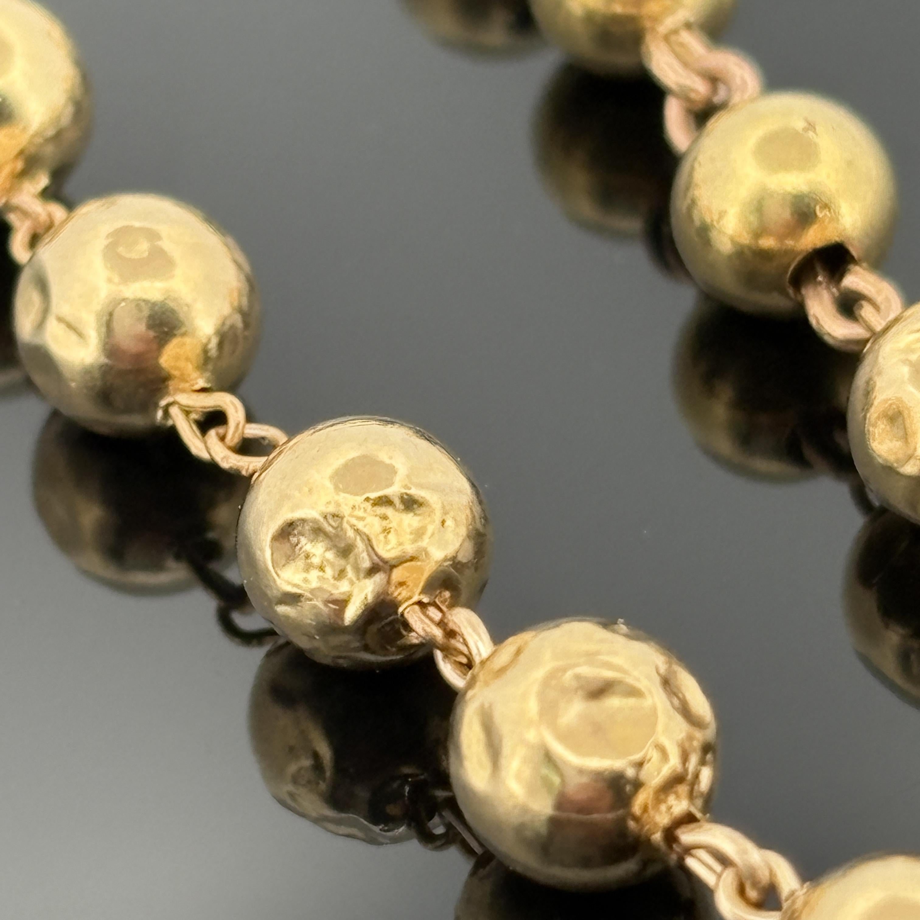 Vintage French Rosary 18k Yellow Gold
