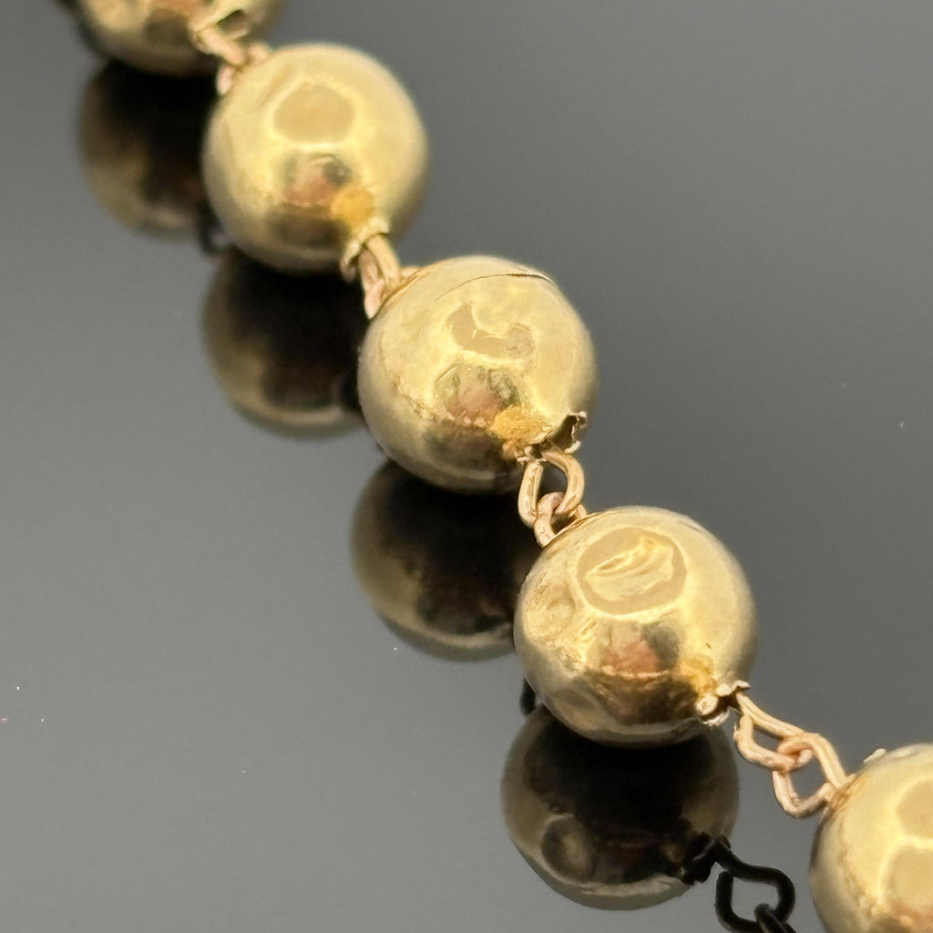 Vintage French Rosary 18k Yellow Gold