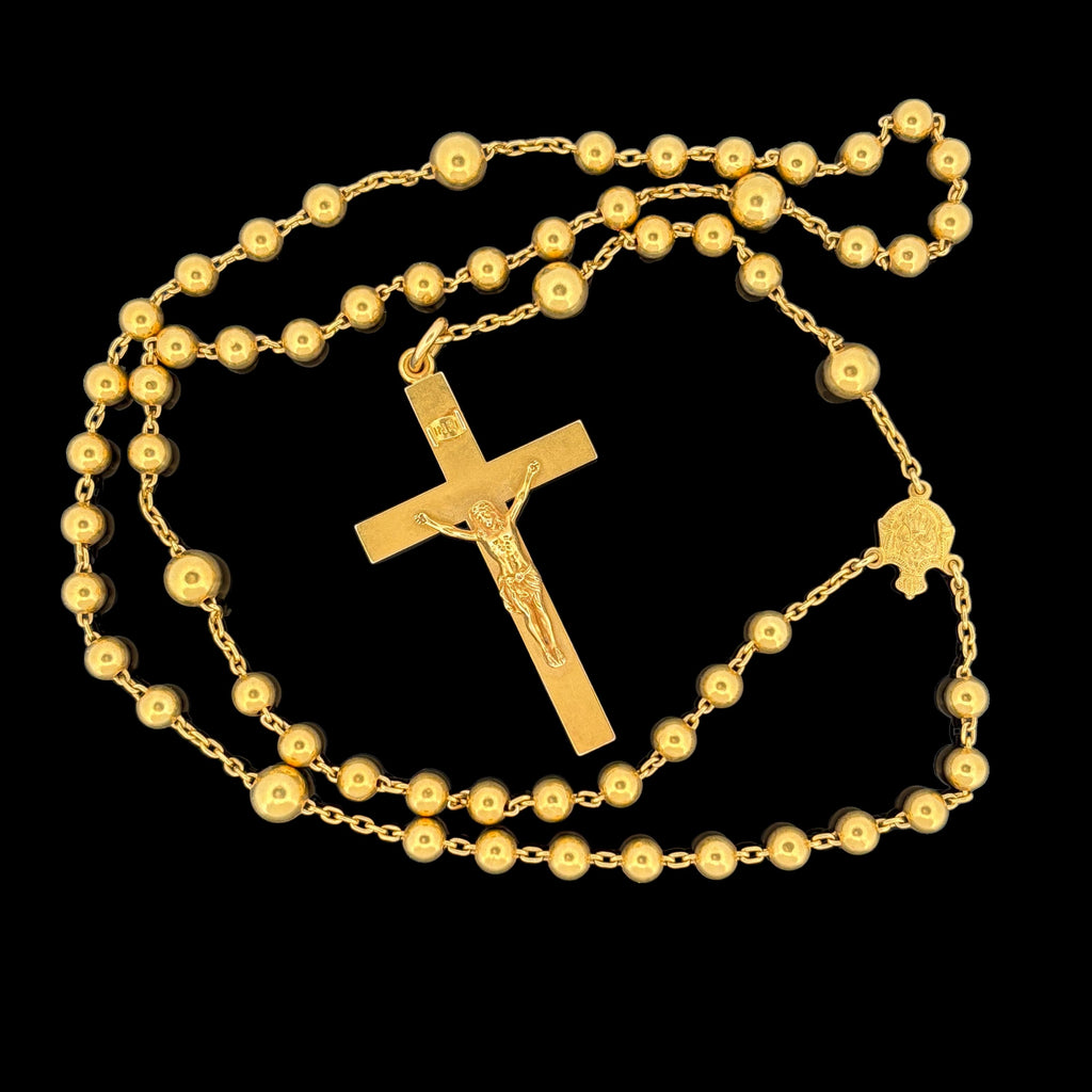 Antique Sloan & Co 14k Gold Rosary, 1908