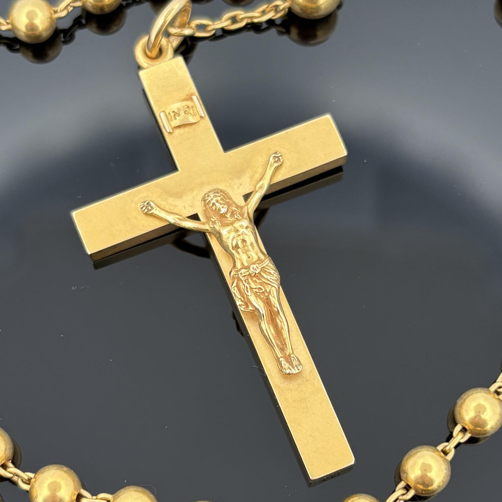Antique Sloan & Co 14k Gold Rosary, 1908