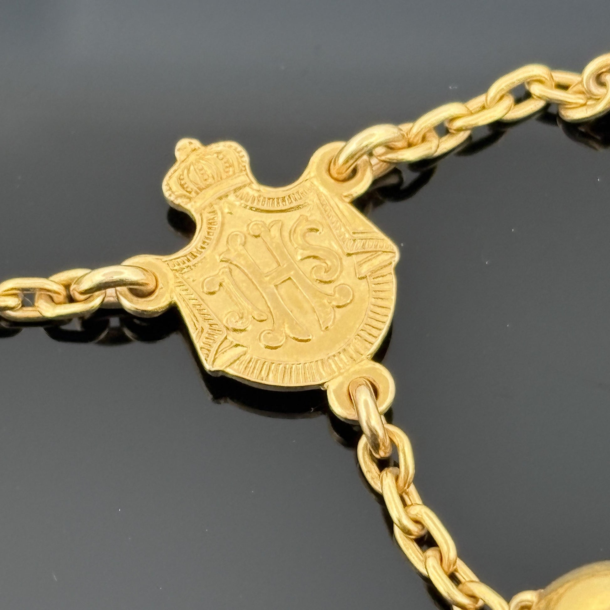 Antique Sloan & Co 14k Gold Rosary, 1908