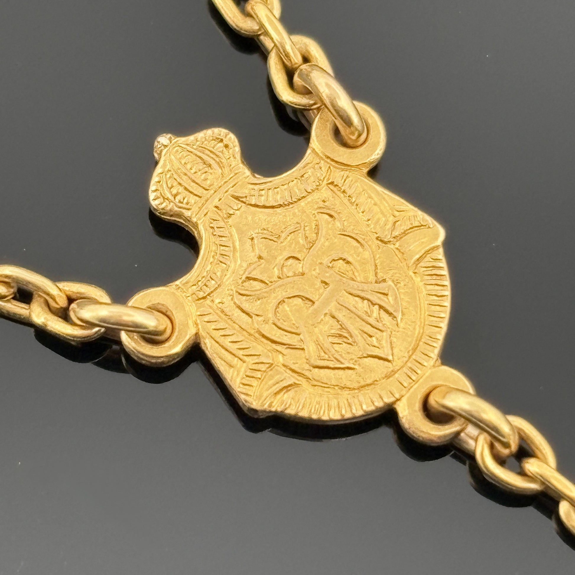 Antique Sloan & Co 14k Gold Rosary, 1908