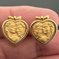 Carrera y Carrera Romeo & Juliet Heart Stud Earrings 18k Gold