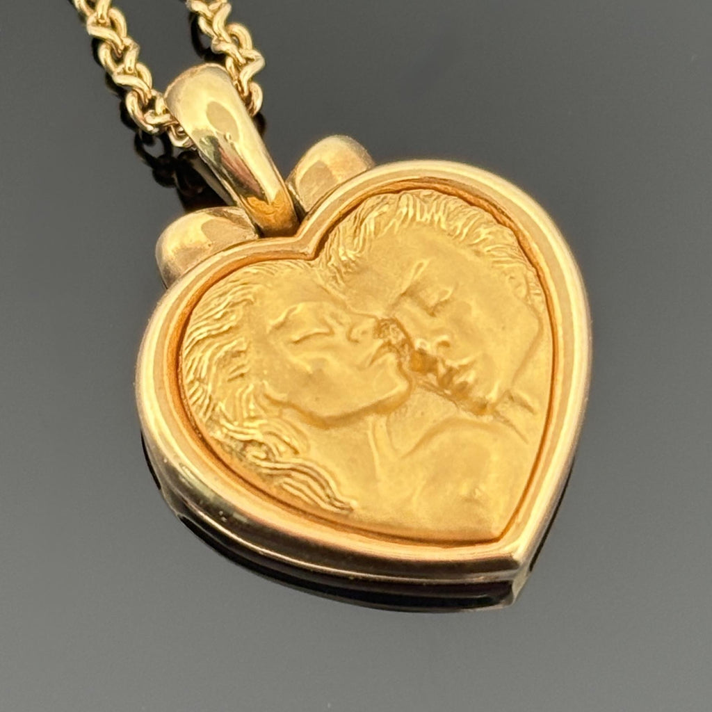 Carrera y Carrera Romeo & Juliet Heart Pendant Necklace 18k Gold