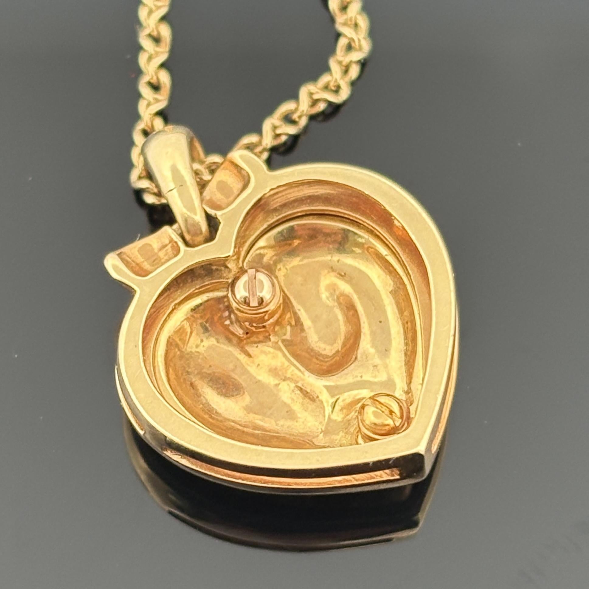 Carrera y Carrera Romeo & Juliet Heart Pendant Necklace 18k Gold