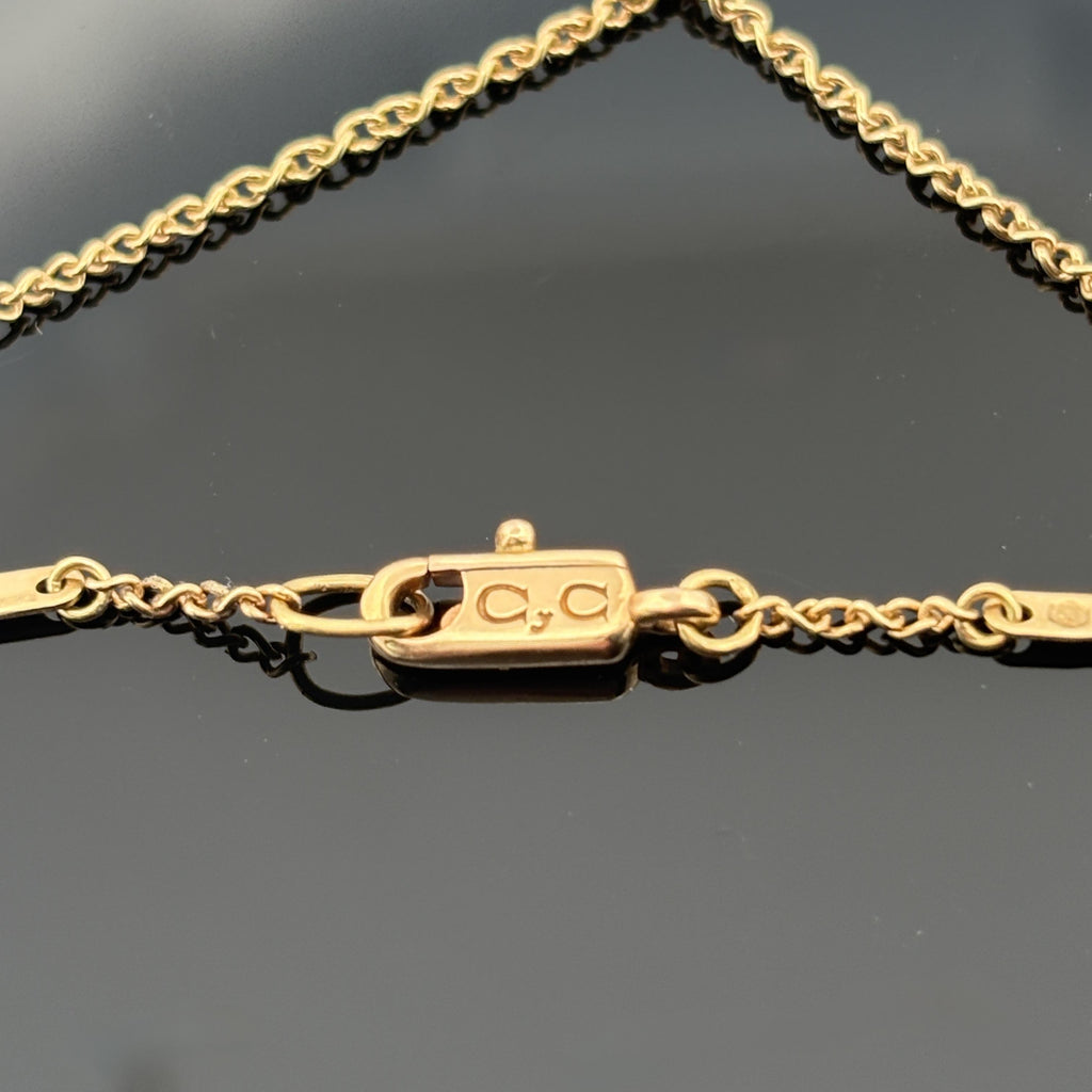 Carrera y Carrera Romeo & Juliet Heart Pendant Necklace 18k Gold