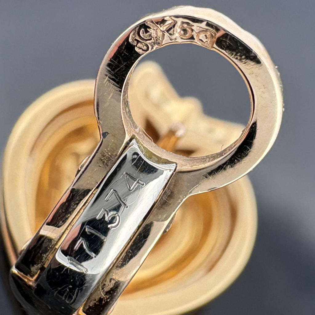 Carrera y Carrera Romeo & Juliet Heart Stud Earrings 18k Gold