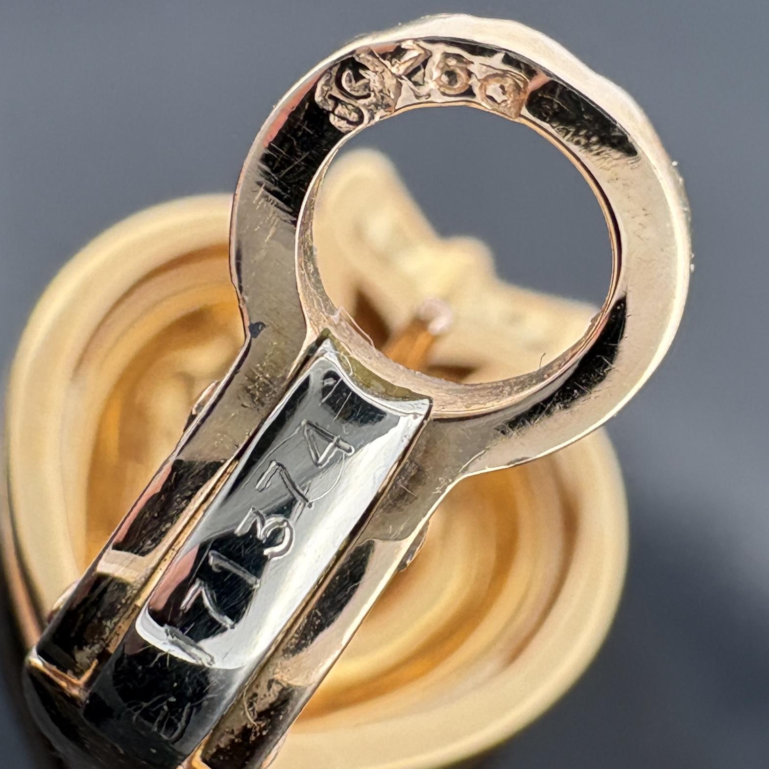 Carrera y Carrera Romeo & Juliet Heart Stud Earrings 18k Gold