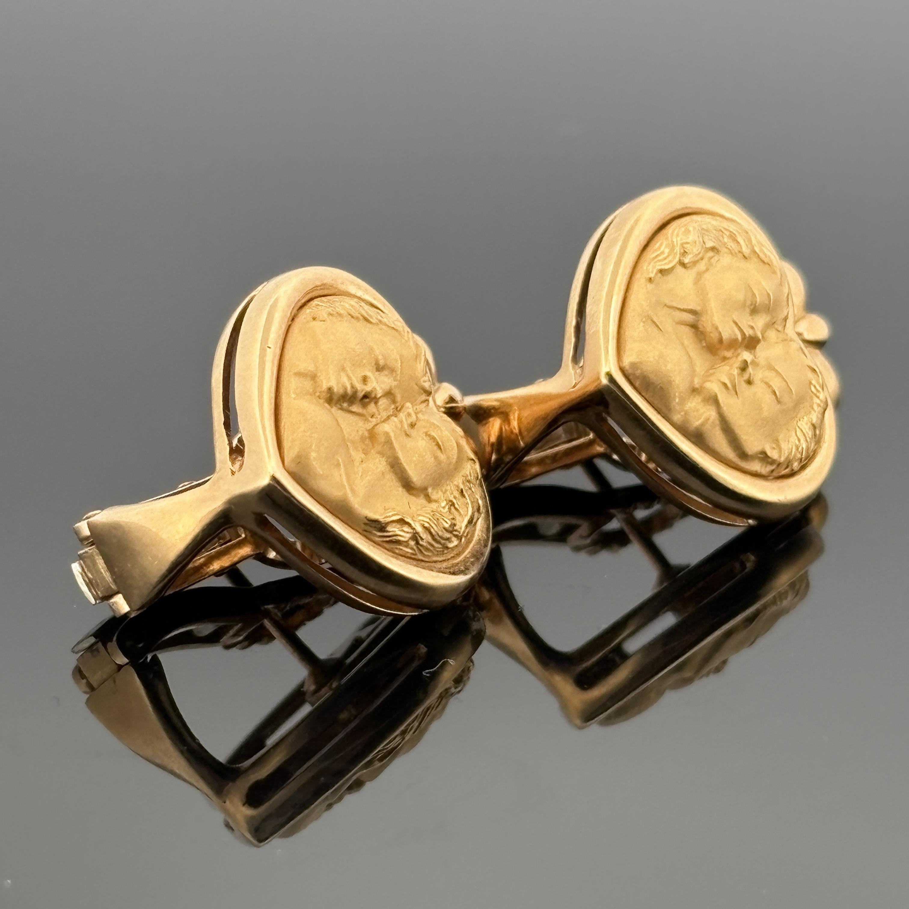 Carrera y Carrera Romeo & Juliet Heart Stud Earrings 18k Gold