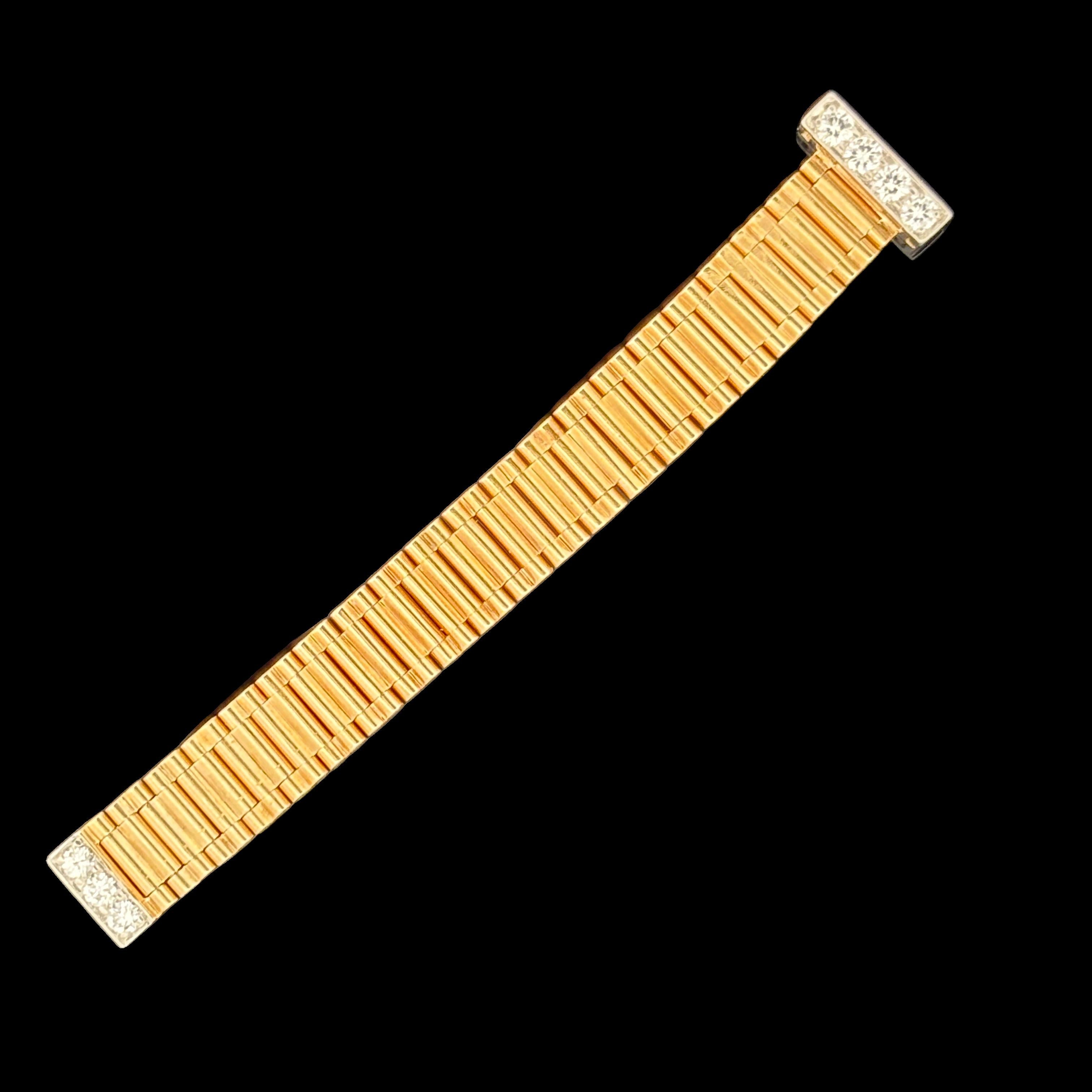 Vintage Adjustable Diamond Belt Ring - 14k