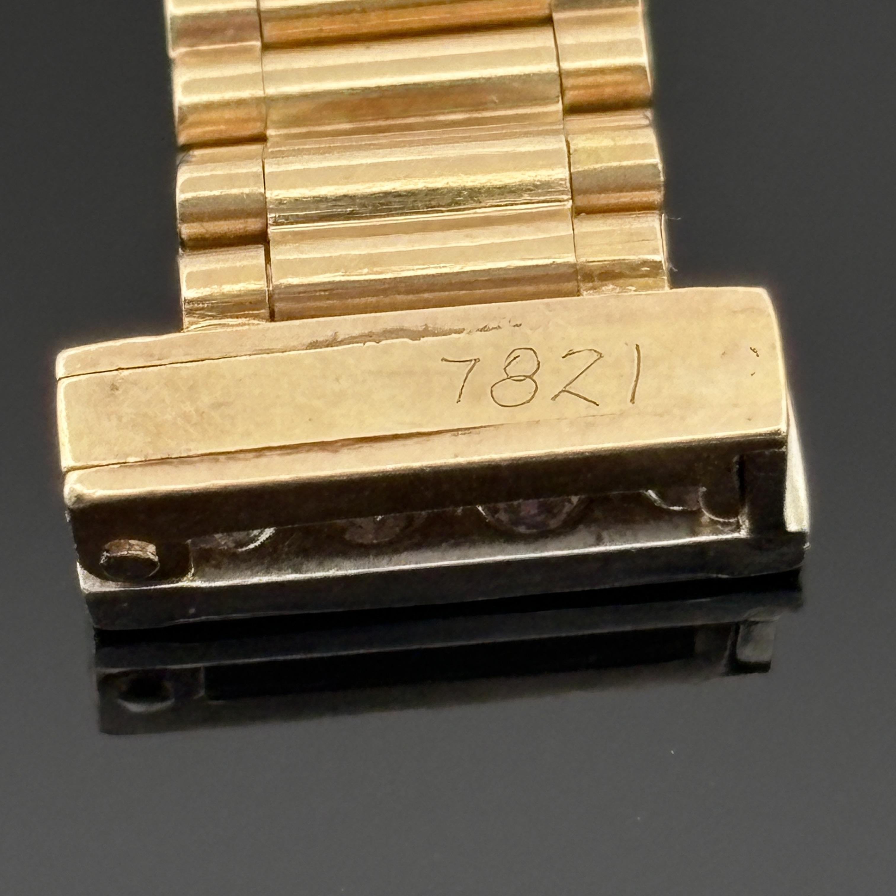 Vintage Adjustable Diamond Belt Ring - 14k