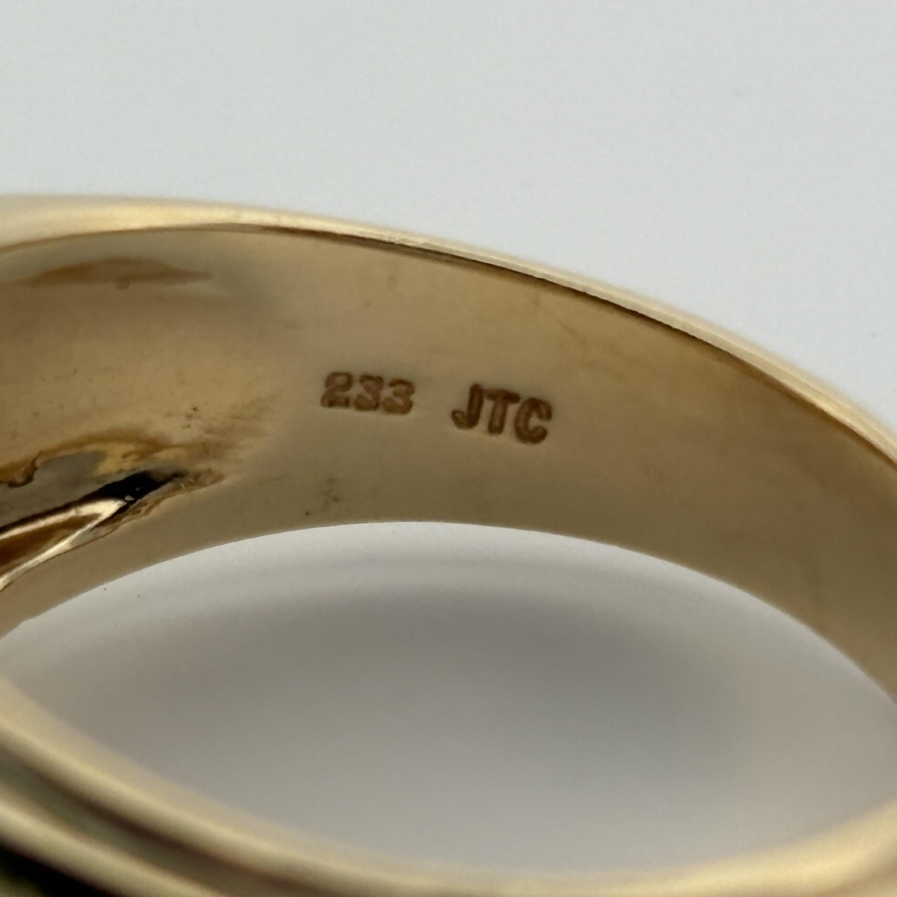 Vintage Oval Diamond Gypsy Ring 14k Yellow Gold, 1.14ctw