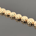 Vintage Diamond Cut Half Dome Link Bracelet 14k Gold
