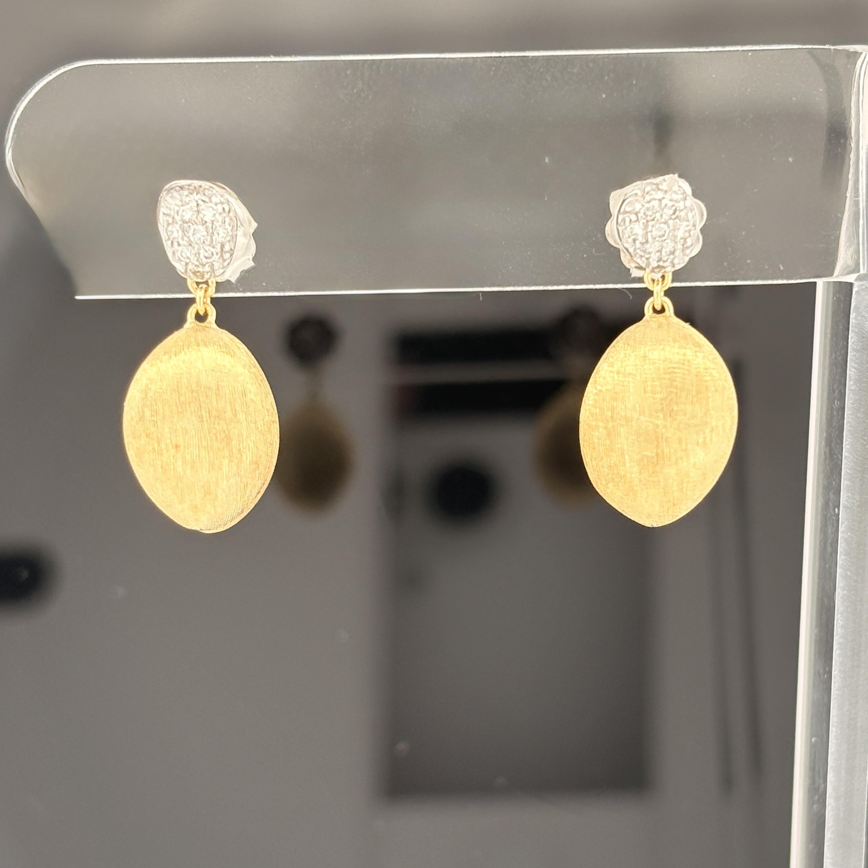 Marco Bicego Sivigia Diamond Drop Earrings 18k