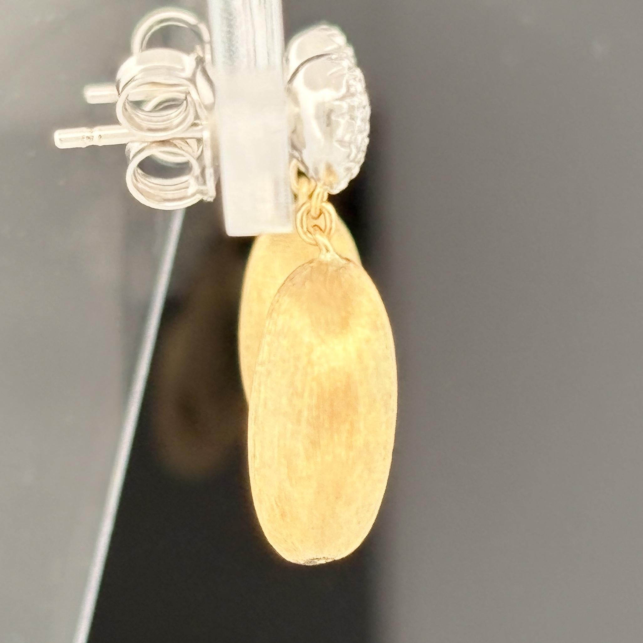 Marco Bicego Sivigia Diamond Drop Earrings 18k