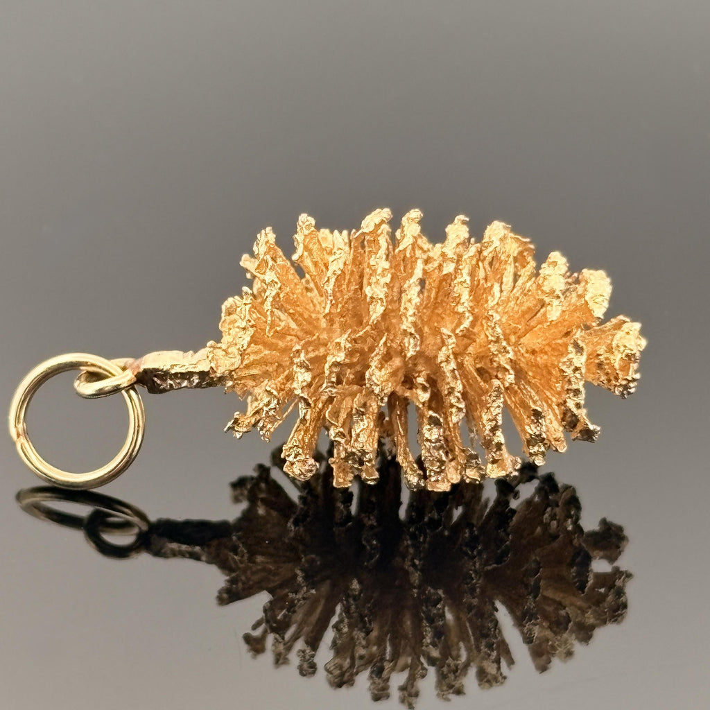 14k Pine Cone Pendant - GL