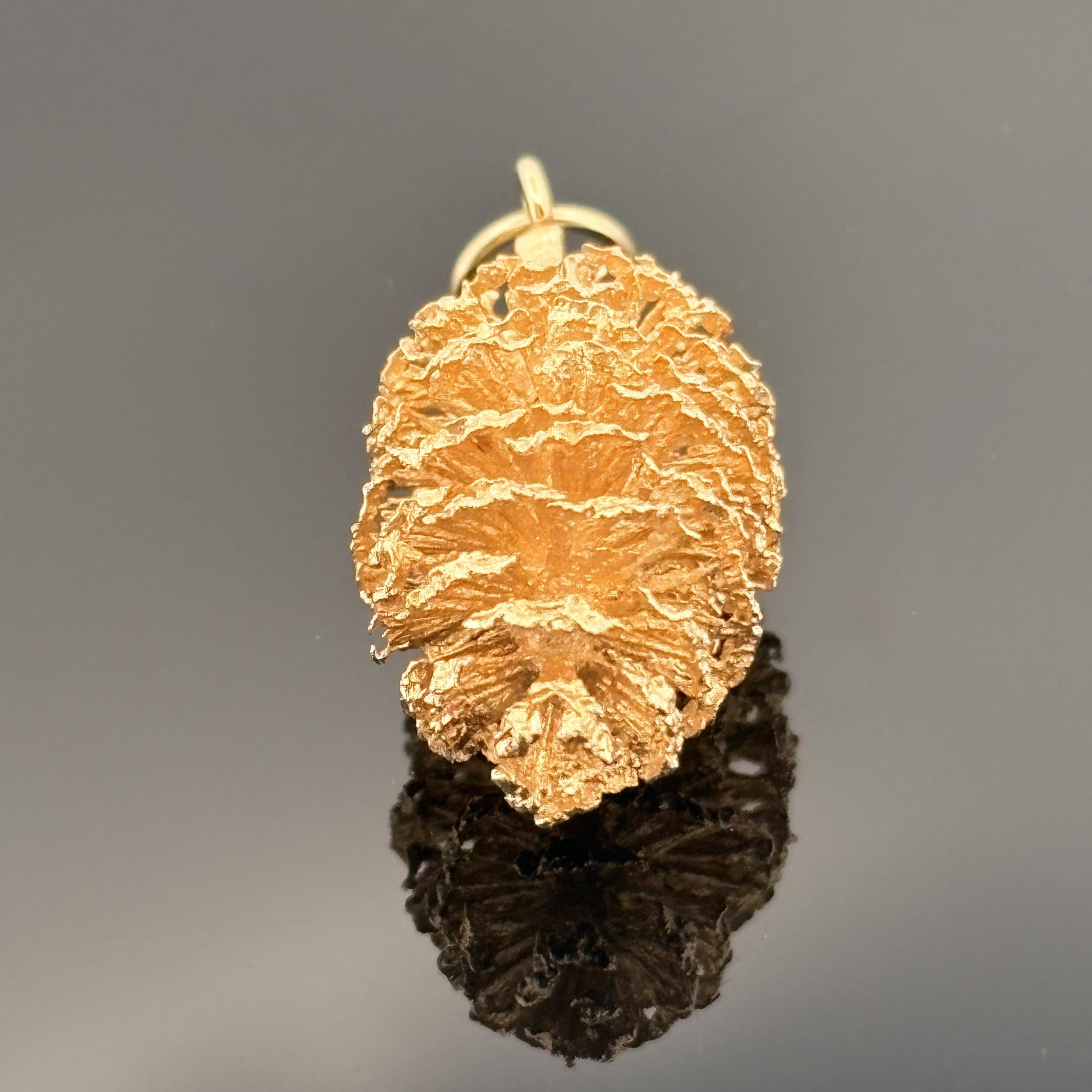 14k Pine Cone Pendant - GL