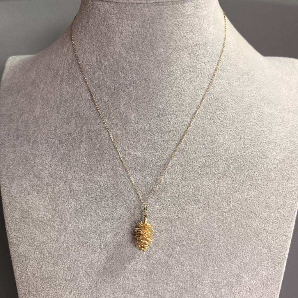 14k Pine Cone Pendant - GL